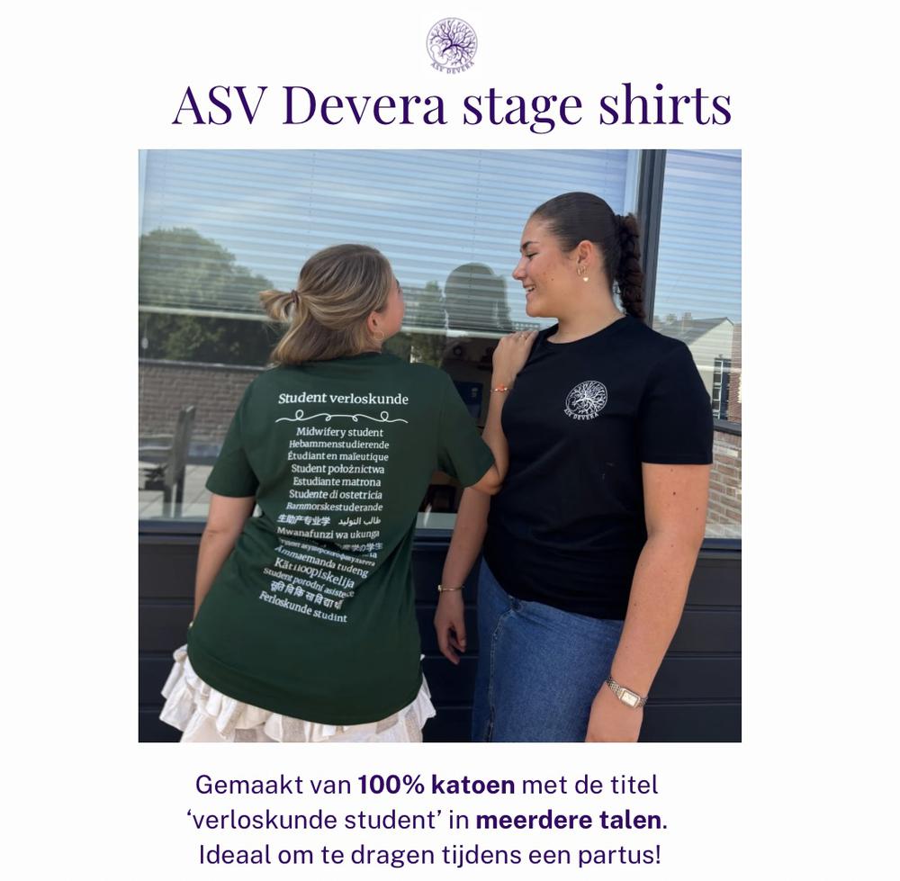 Bestellen stageshirt - Zwart