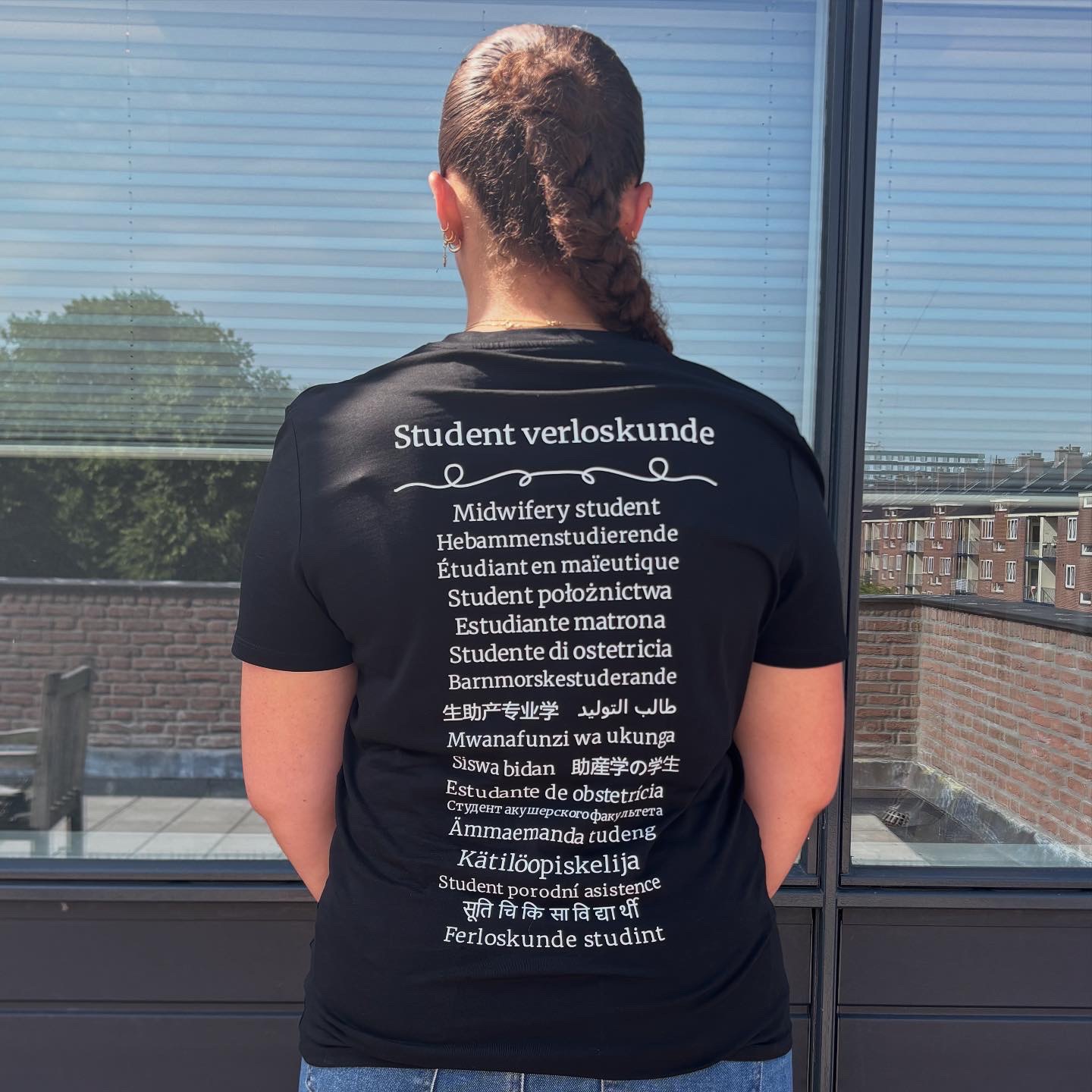 Bestellen stageshirt - Zwart